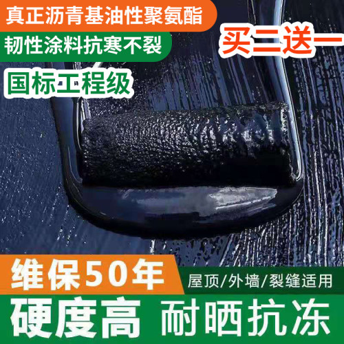 房屋顶防水补漏液体卷材楼顶外墙裂缝防漏材料堵漏王聚氨酯涂料胶
