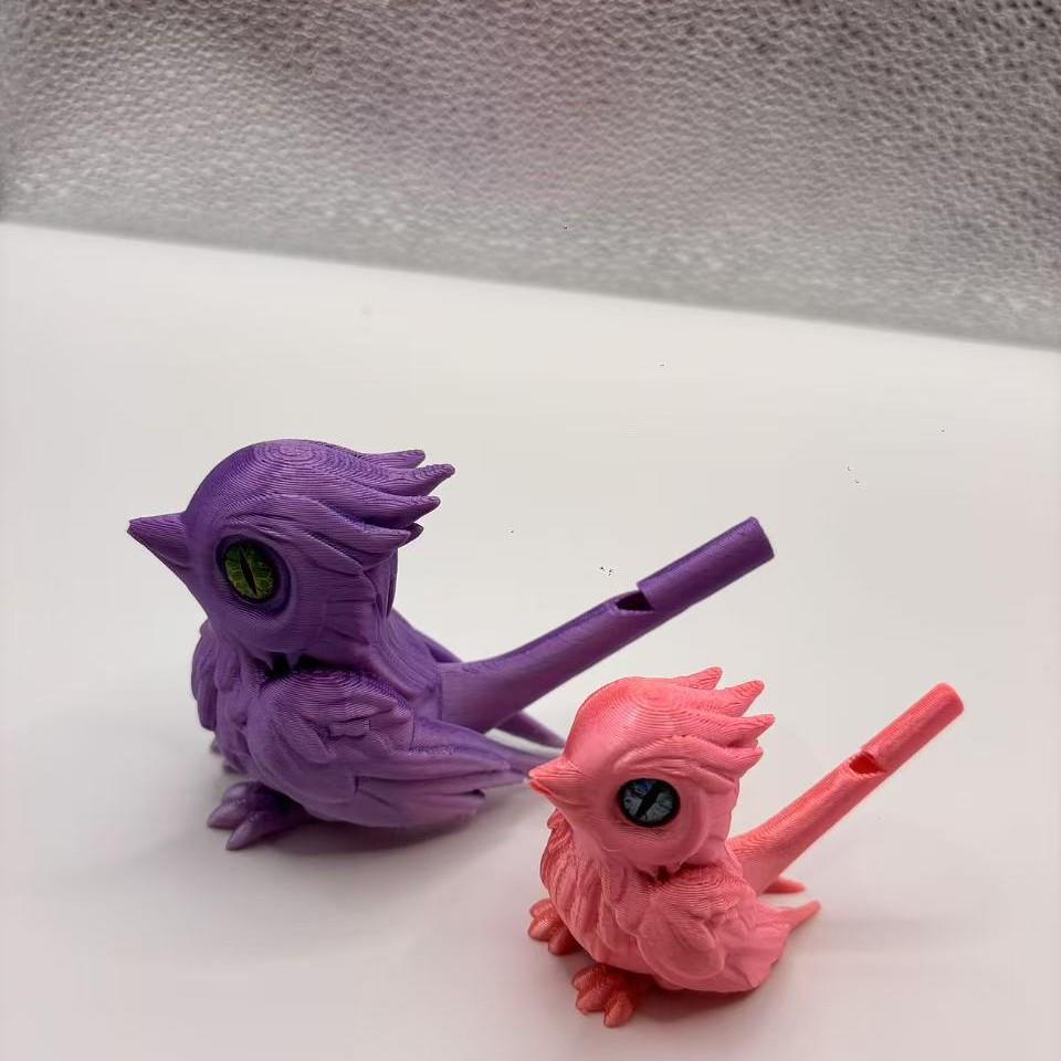 3D打印拟真口哨鸟儿童小鸟哨子玩具 训鸟模型可注水加水口哨