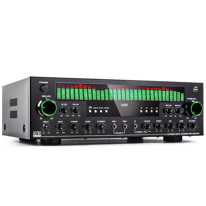 AV-5800BT 5.1声道蓝牙发烧重低音带同轴光纤输入功放机
