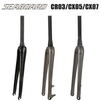 SEABOARO云岸GR02 CR03 CX07 05碟刹桶轴越野Gravel公路车碳前叉