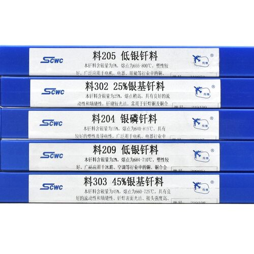 上海斯米克焊材BCu80PAg 料204 含银15%银焊条 银焊丝扁丝