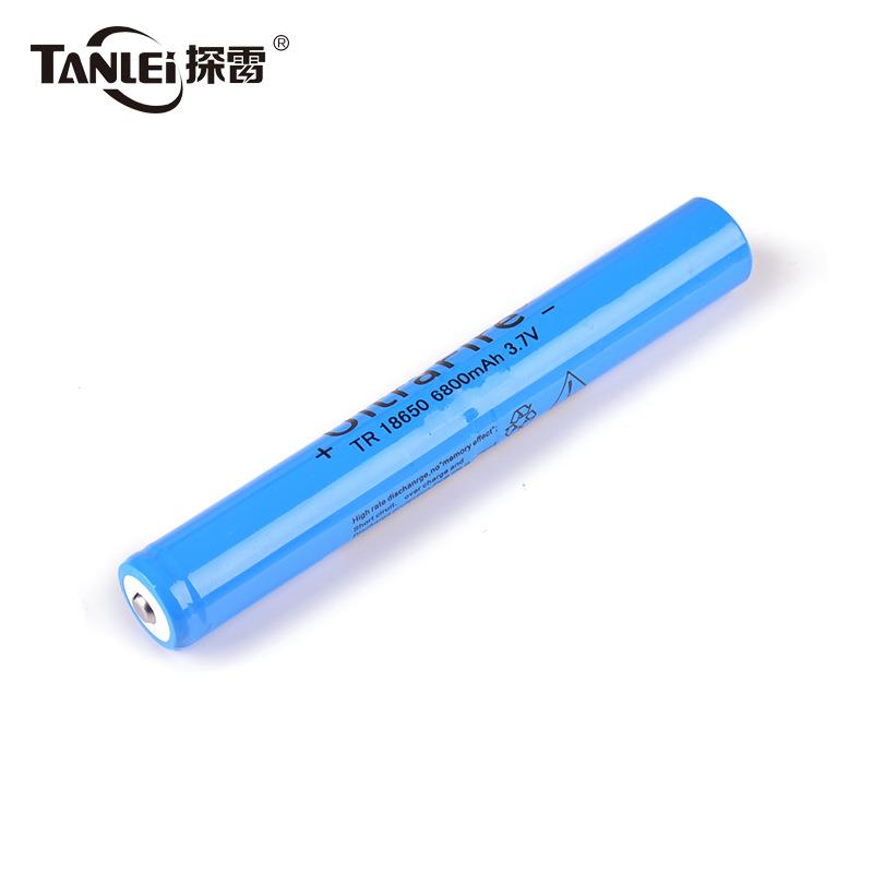 厂家现货18650锂电池加长3.7v大容量防爆手电筒2节并联电池组