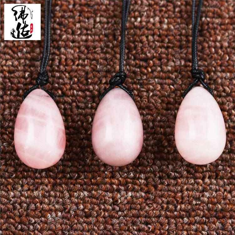 粉晶半石玉石鸡蛋 紫晶阴户蛋 蛋形按摩球套装工艺品厂家直销