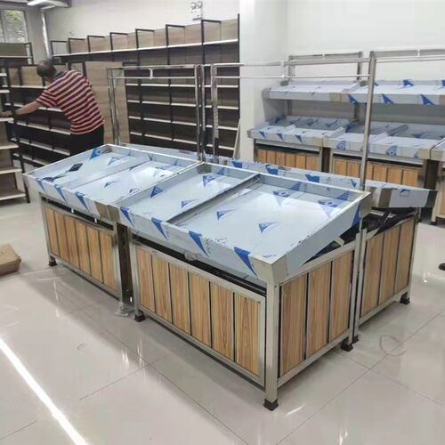 超市水果架果蔬生鲜展示柜多功能蔬菜架商用不锈钢果蔬架支持定制
