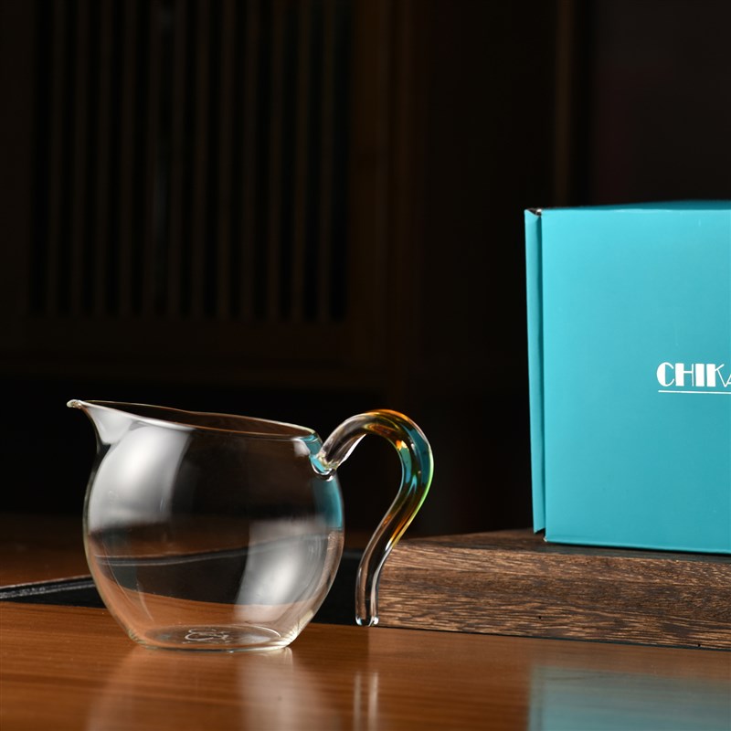 奇高chikao新款公道杯耐热玻璃加厚耐热功夫茶具配件分茶器茶海
