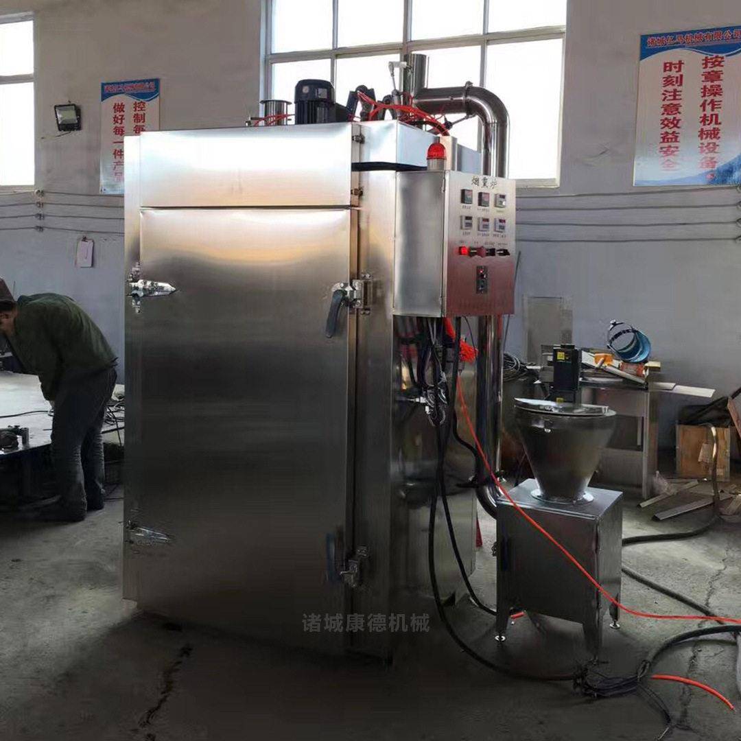 兔子肉上色烟熏炉大型香肠蒸煮烟熏上色设备卤肉熟食上色烟熏炉