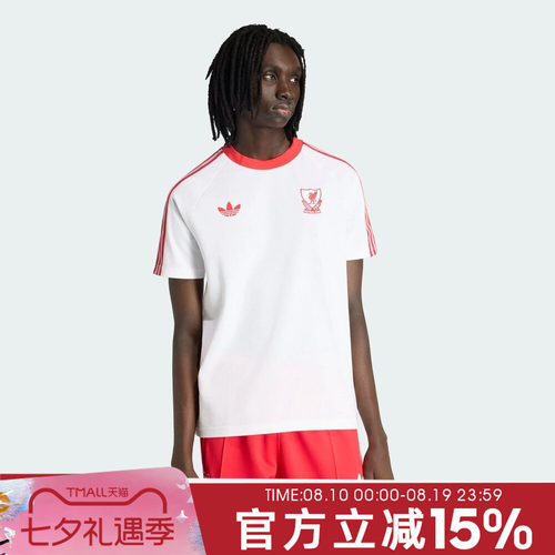 adidas阿迪达斯男子秋LFC OG TEE运动休闲短袖T恤JZ0140
