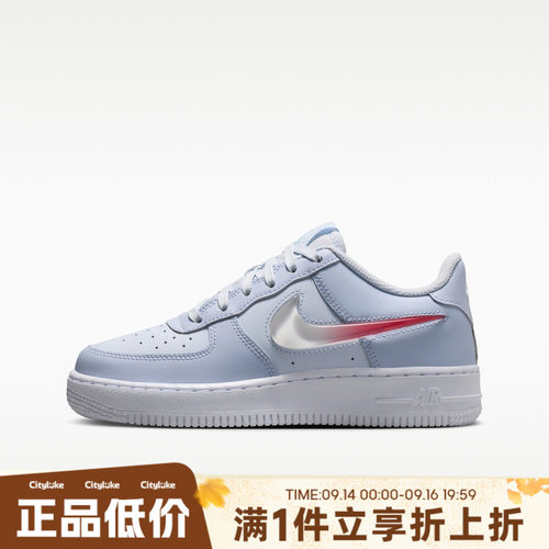NIKE耐克大童秋AIR FORCE 1 JES (GS)运动休闲鞋IR0595-001