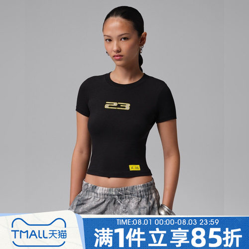 NIKE耐克女子秋J SS TMID GFX TEE RLT运动休闲短袖T恤IU7256-010