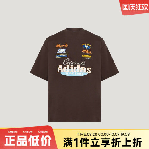 adidas阿迪达斯三叶草男子秋RAC GFX TEE运动休闲短袖T恤LD6517
