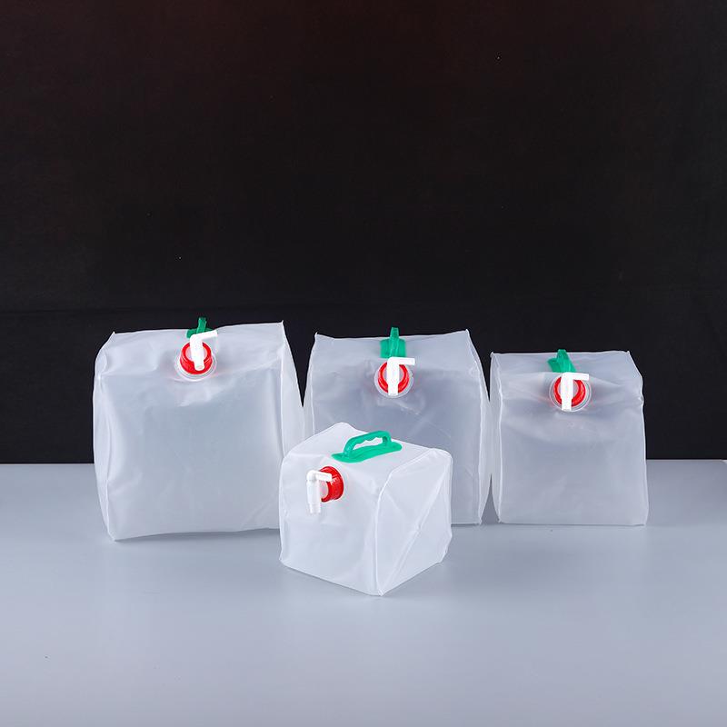户外野营20L折叠PVC水桶饮水袋透明塑料水袋大容量水壶储水便携