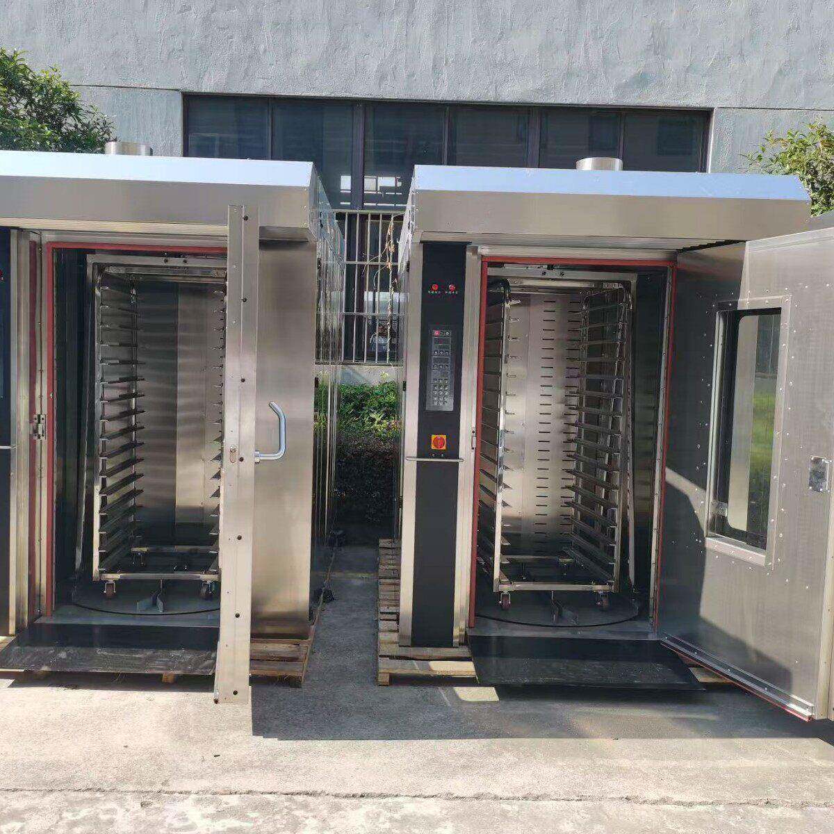 外贸款欧式旋转烤炉32盘推车式面包炉Hotairrotaryoven