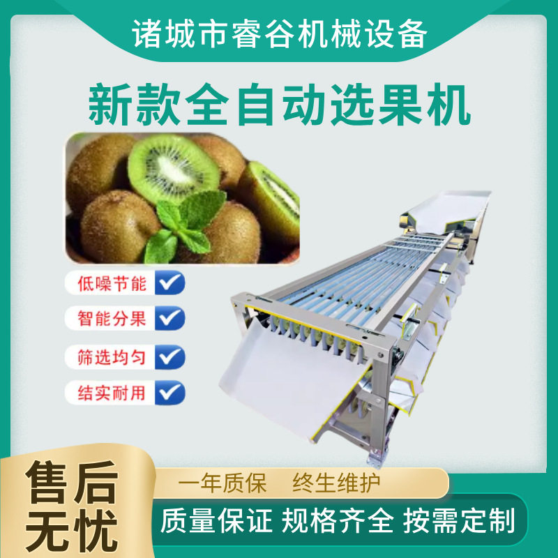 新款猕猴桃选果机橙子分级分拣机分选筛选机杨梅轨道李子分选机