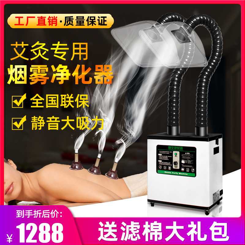 艾灸烟雾净化器排烟系统移动吸烟仪除尘机工业焊锡空气艾灸专用