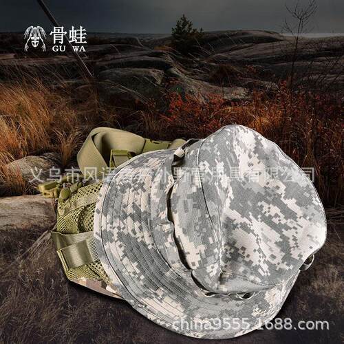 骨蛙 户外二战术奔尼帽 休闲圆边帽现货可折叠遮阳魔术帽