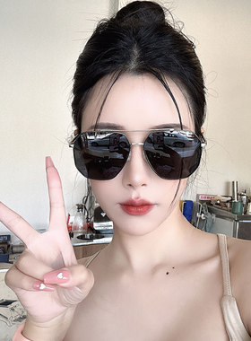 钓鱼开车飞行员潮太阳镜偏光墨镜