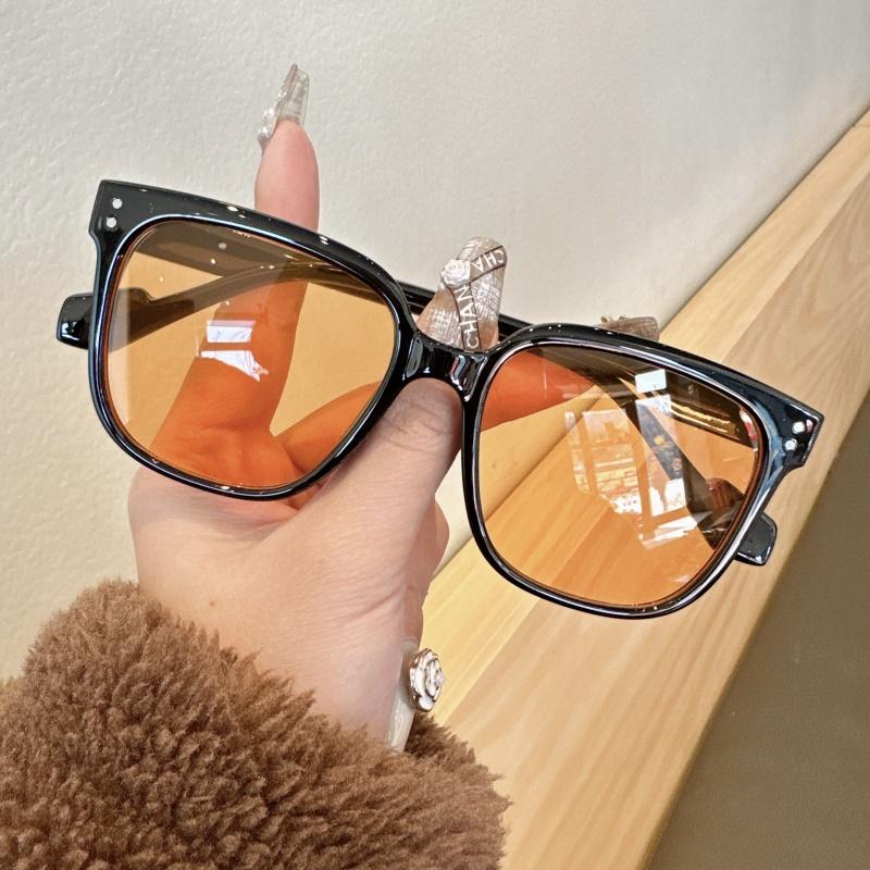 韩版新款大框素颜女潮男方形墨镜