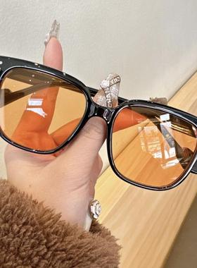 韩版新款大框素颜女潮男方形墨镜