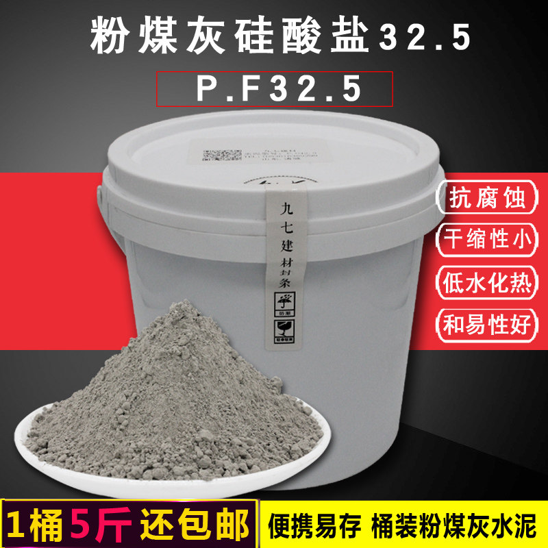 粉煤灰水泥PF32.5普通硅酸盐高标号快速干实验高强度修补抹面砌砖