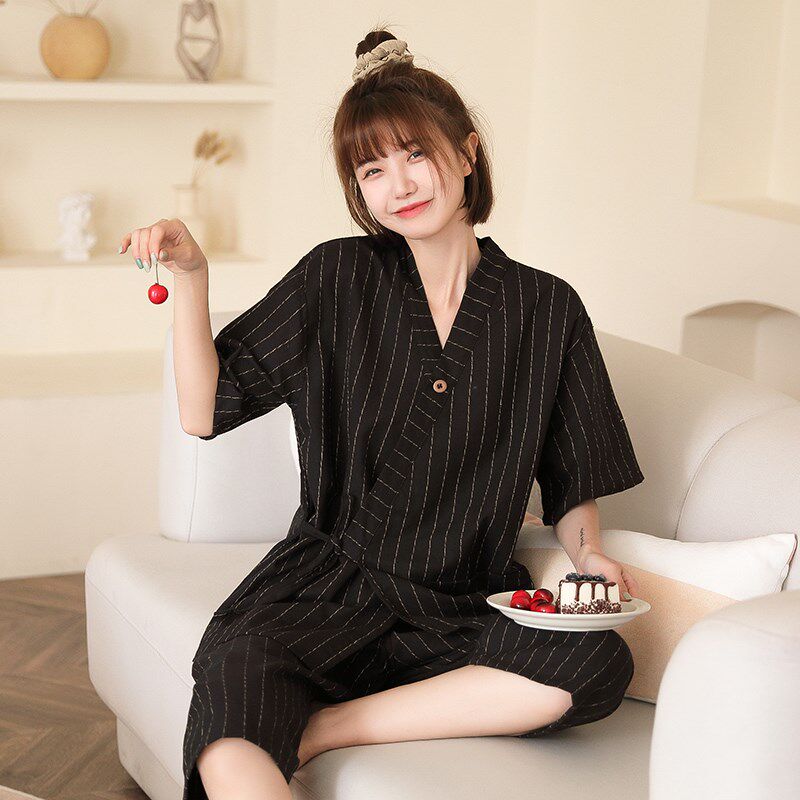 汗蒸服女款棉麻高档桑拿服洗浴浴服七分裤按摩理疗服头疗采耳服男