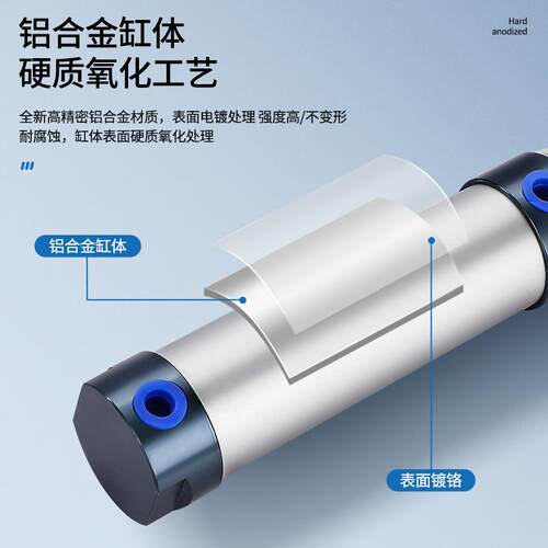 小型平尾型气缸MAL32*15X25X30X40X50X60X75X80X100X125X150X200U