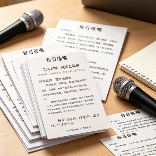 【76张大号】每日必读读物每日练嘴便签提升口才训练便签口袋本xy