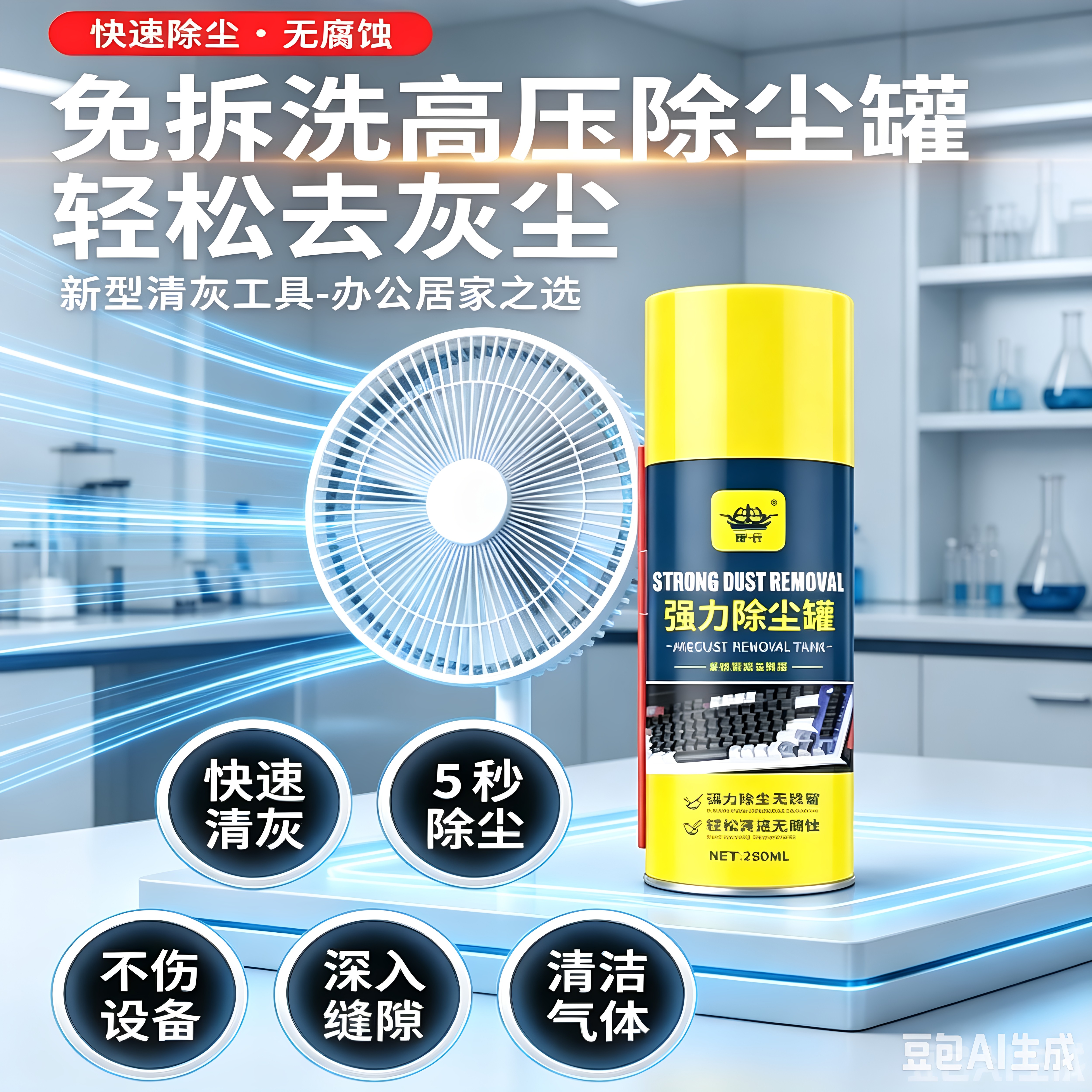 家电高压除尘剂免拆洗清灰除尘强力风扇窗纱清洁电器清洁剂xy2