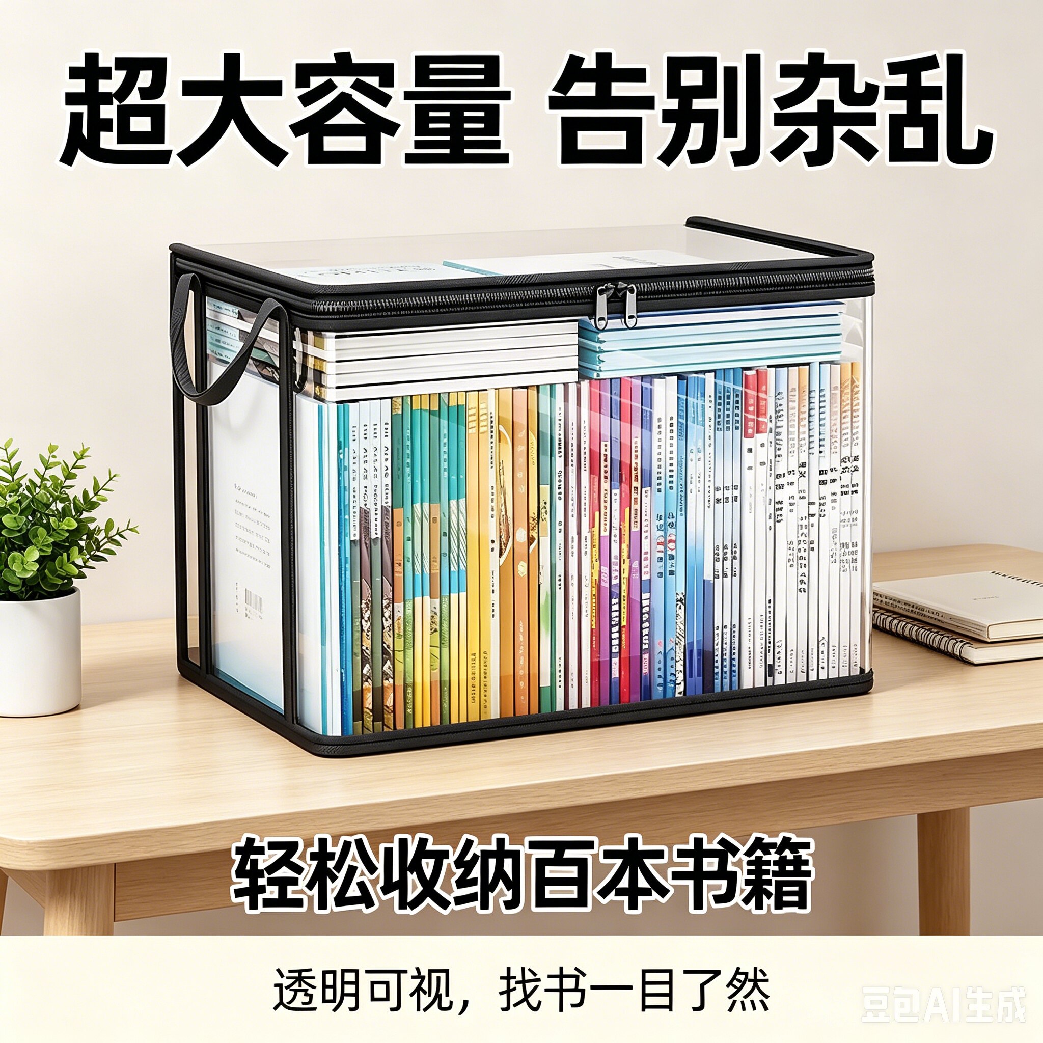 【防尘防潮】书本收纳袋神器教室家用防尘防潮书本书袋收透明JT-A