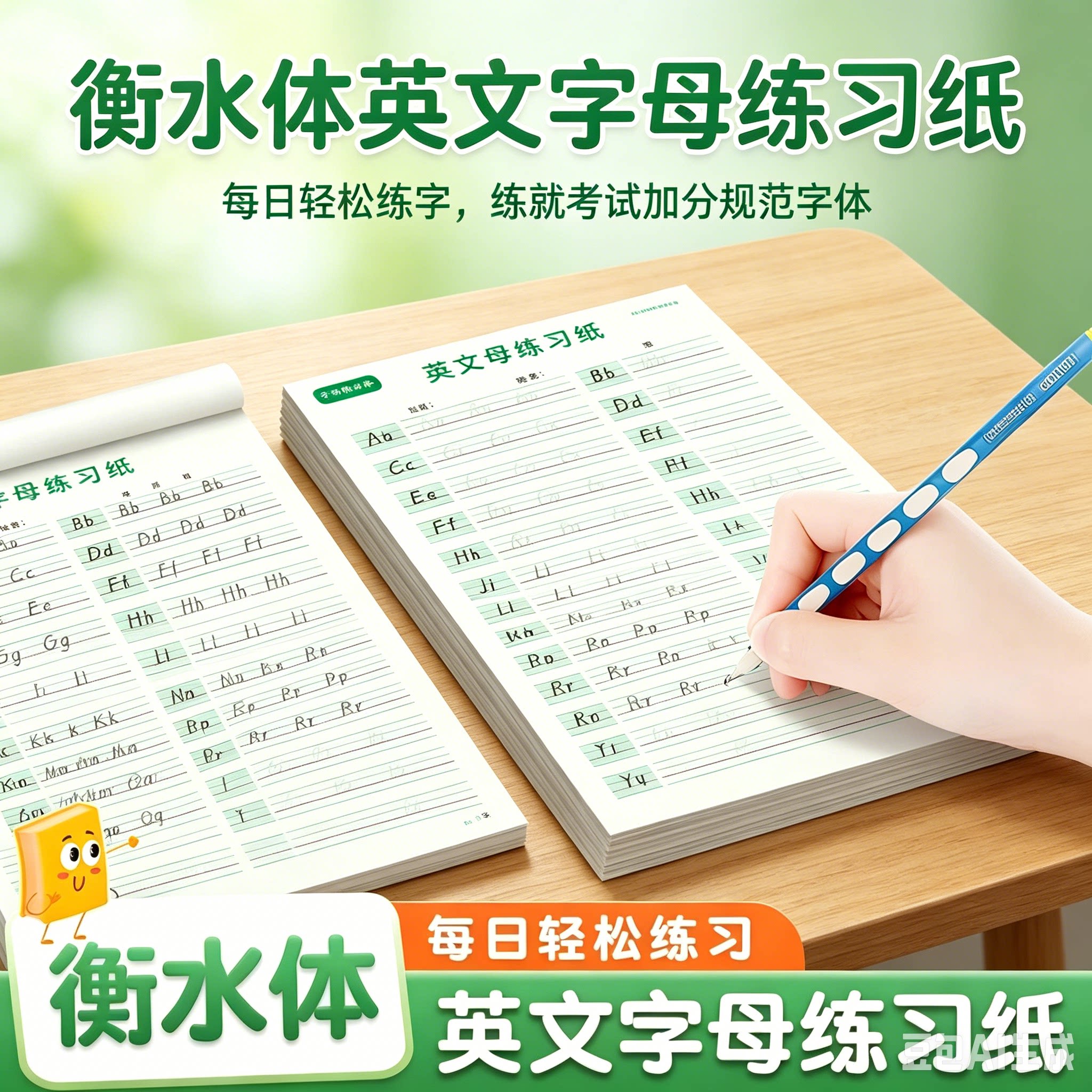 【升级加厚 每本50张】英文26个字母练习纸手写衡水体英语练习MD