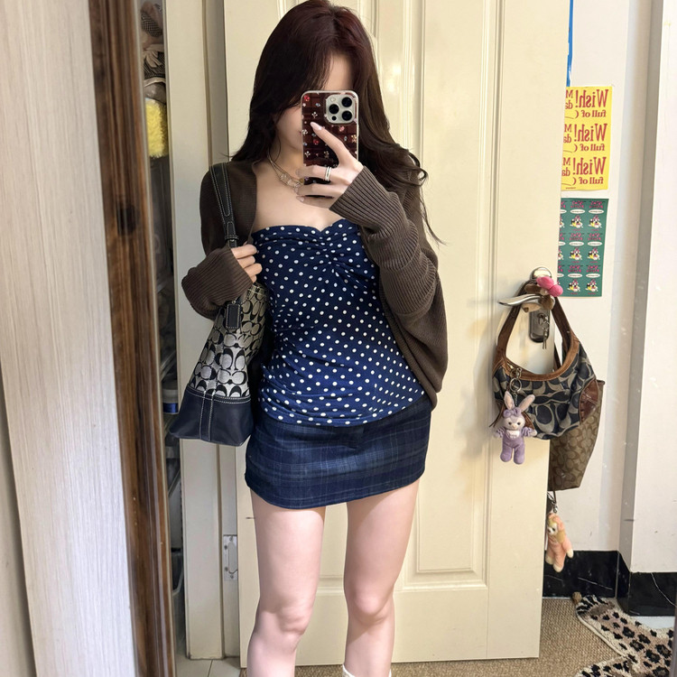 韩系独特设计感蝙蝠袖针