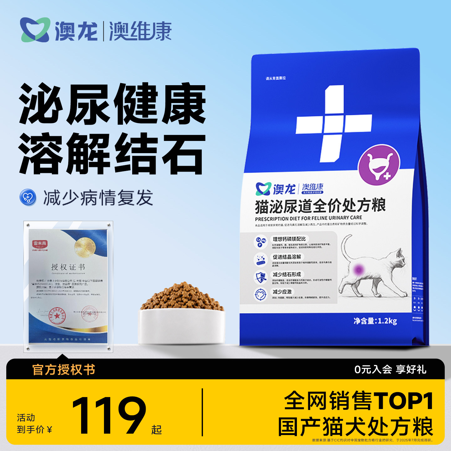 澳龙猫泌尿道处方粮情绪舒缓图片
