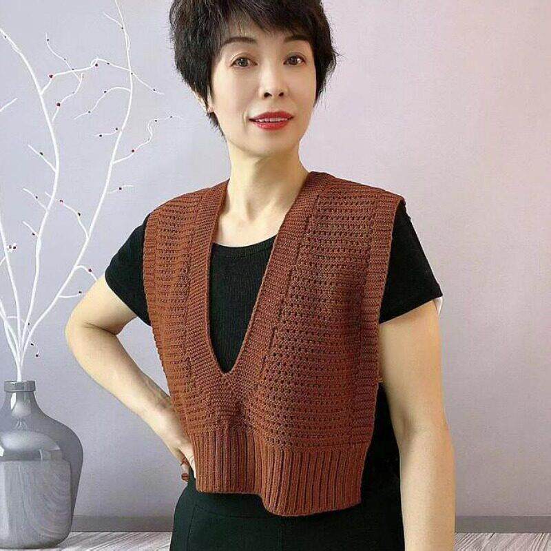 洋气套头气质披肩薄款夏季爆款百搭外搭高档披肩短款新款针织马甲