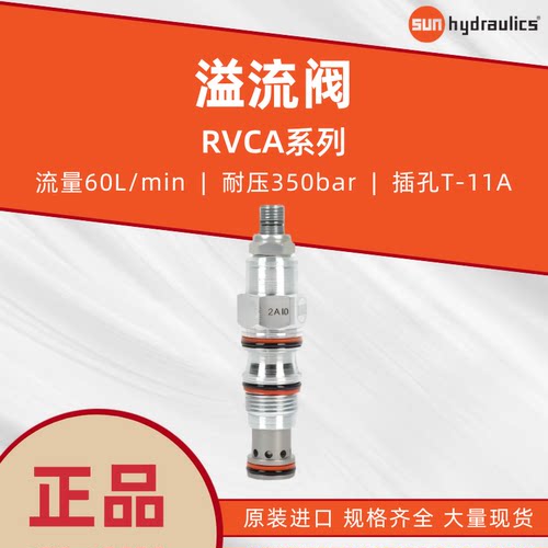 美国SUN进口溢流阀RVCA压力阀
