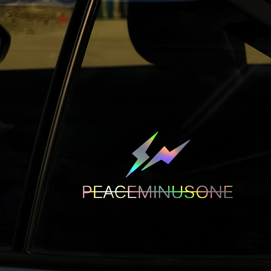 权志龙PEACEMINUSONE闪电贴纸