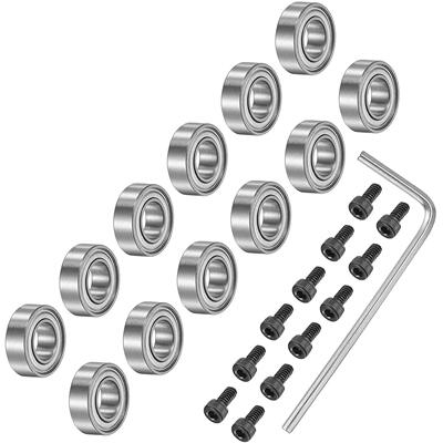 12Pcs 木工铣刀轴承配件套件12Pcs Bearing Accessor Kit