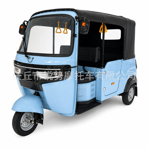 跨境电动嘟嘟车tuktuk海外双排三排载客bajaj突突车三轮电动嘟嘟