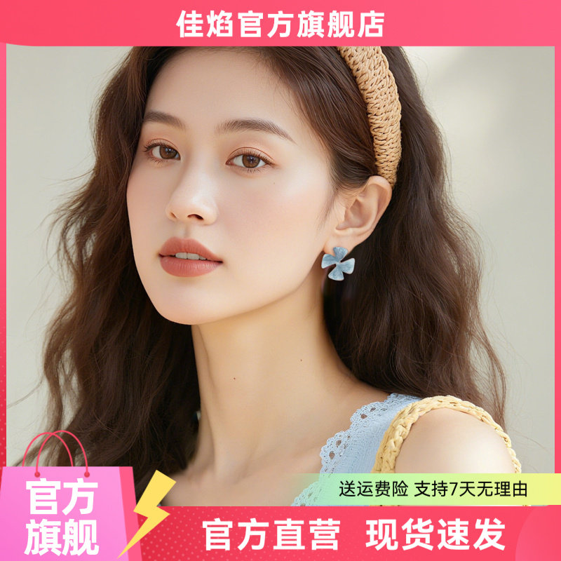 夏日花朵耳钉女高级小众