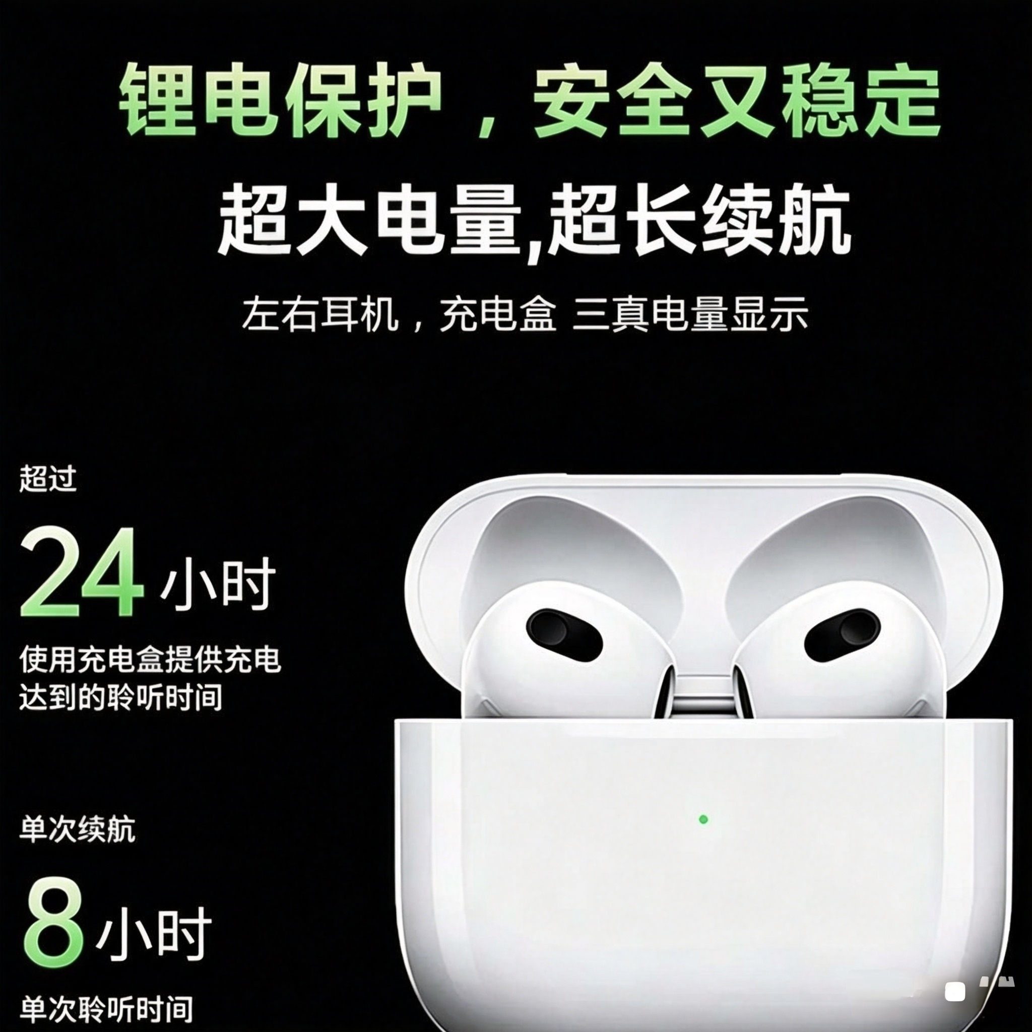 4代蓝牙耳机主动降噪安卓苹果通用通勤久戴不痛长续航耳塞
