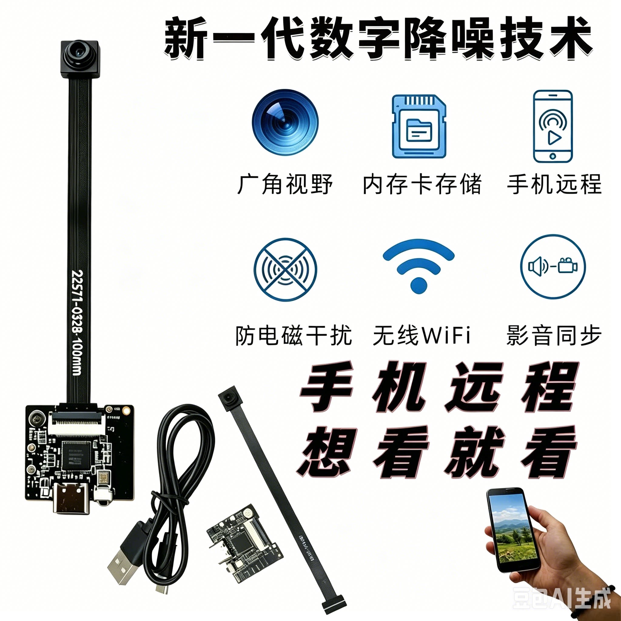 室内WiFi无线远程摄像头图片