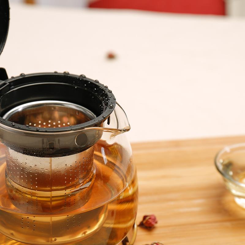 耐热高温玻璃茶壶泡沏茶水壶不锈钢过滤透明花茶叶壶茶具家用