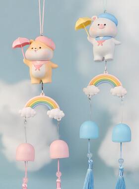 嘟嘟乐园硬搪胶家居创意车载挂件风铃小摆件装饰品树脂工艺品公仔