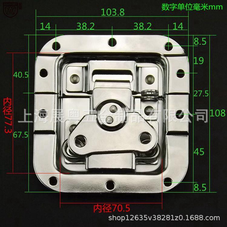 蝴蝶锁扣航空箱机柜箱道具箱铝箱锁扣木箱箱子搭扣箱扣蝴蝶锁
