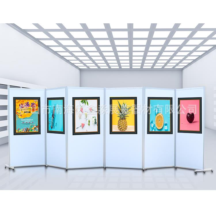 多功能八棱柱展板学校疫情隔离展架可展示作品挂画
