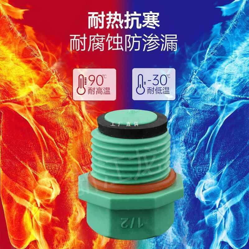 PPR伟星款丝堵4分6分1/2外丝堵头2025内牙管堵管帽配件带密