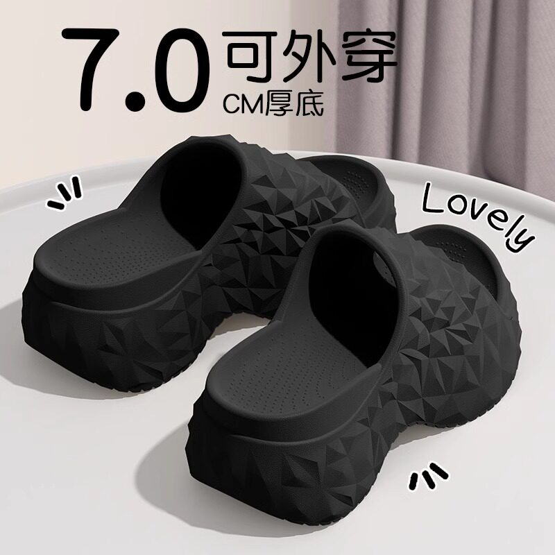 COHOIeva材质高跟一字拖