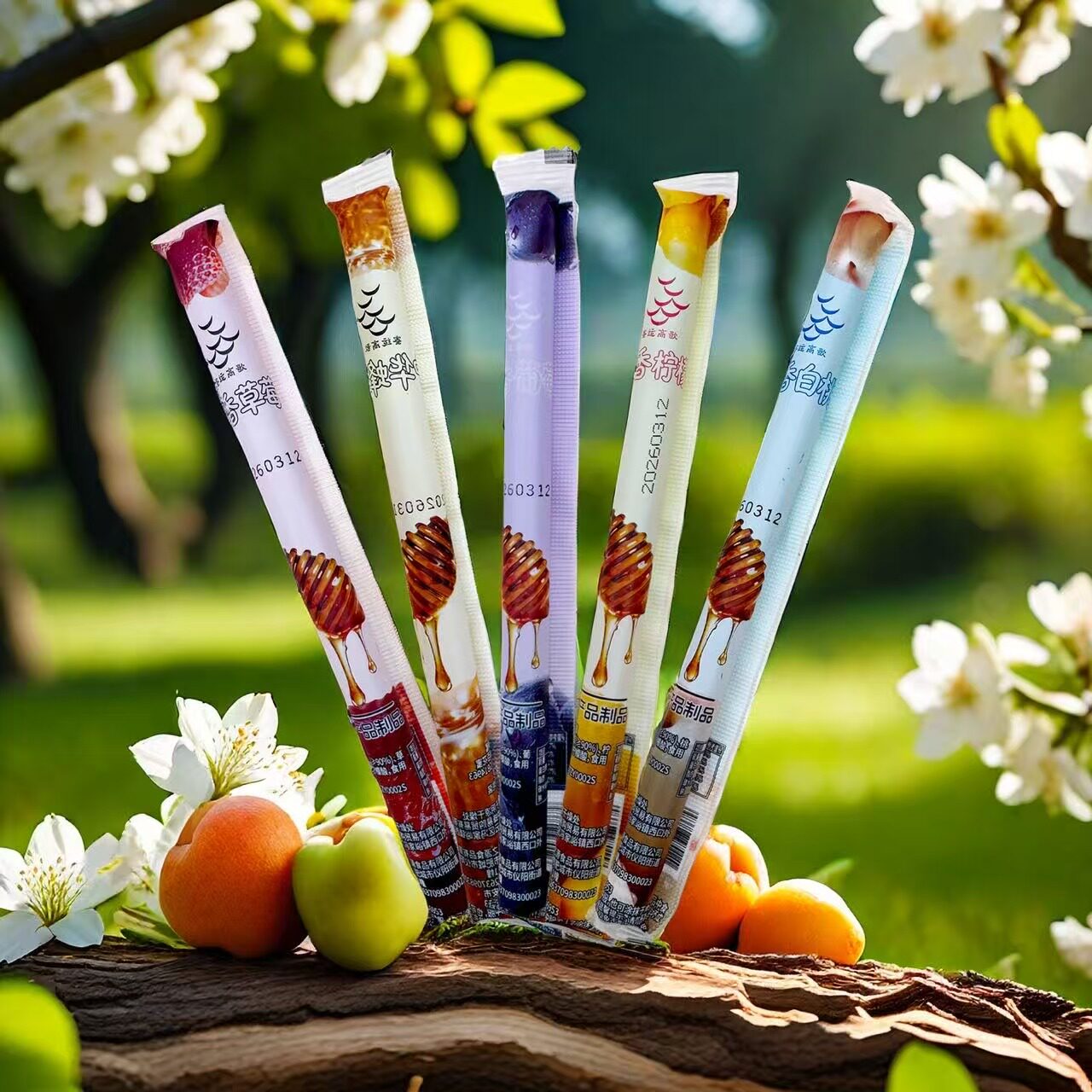 水果汁吸管蜜中华蜂蜜百花蜜