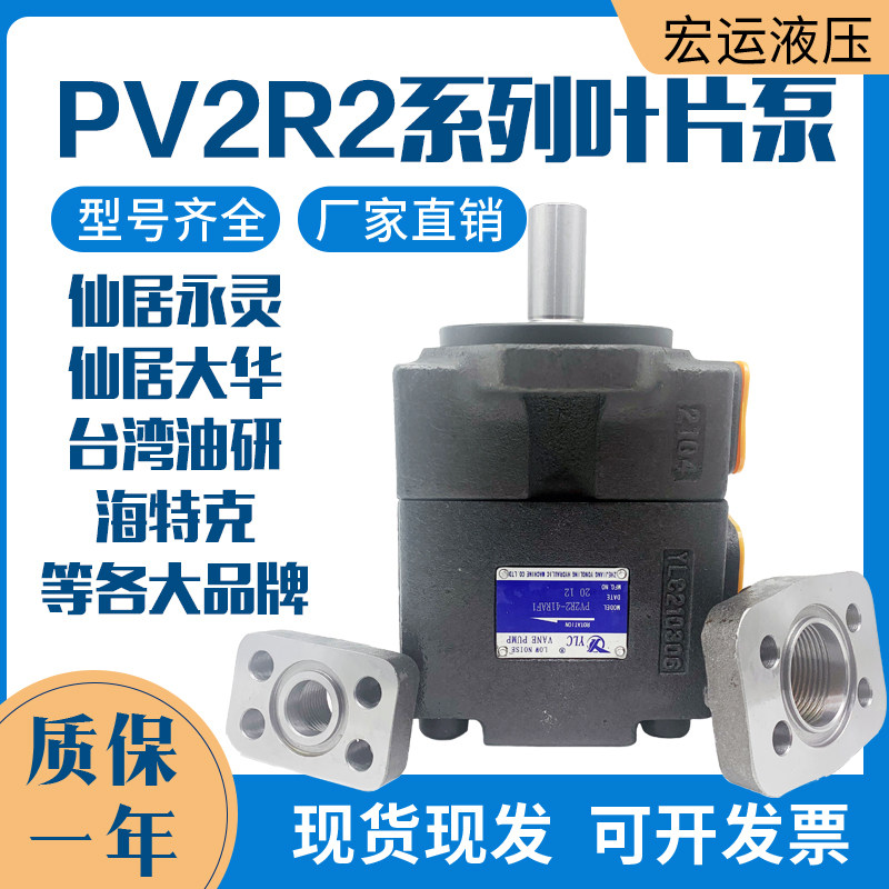 仙居永灵液压叶片泵PV2R2油泵配件大全 台州市液压机配件 液压泵