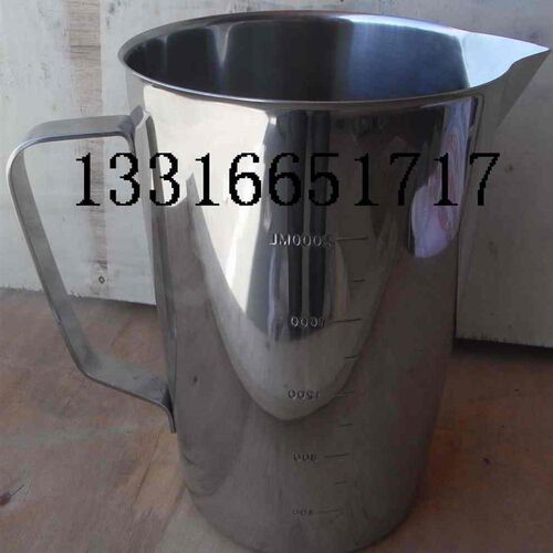不锈钢量杯 2000ml 表面抛光 凸线刻度 加厚 2000cc
