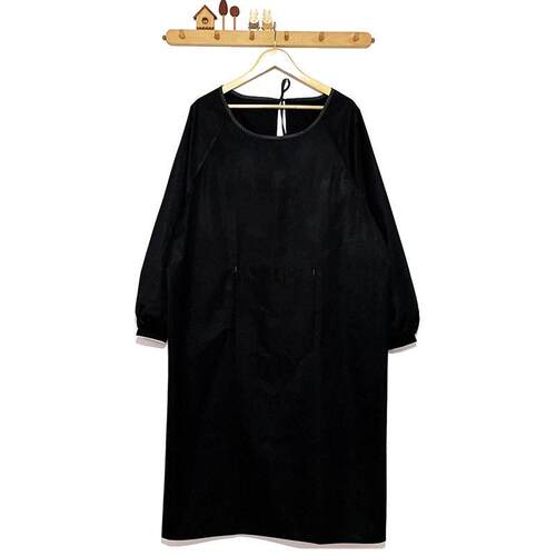 款罩衣长袖士保洁加长反穿衣纯色搬运防污服防污防水布