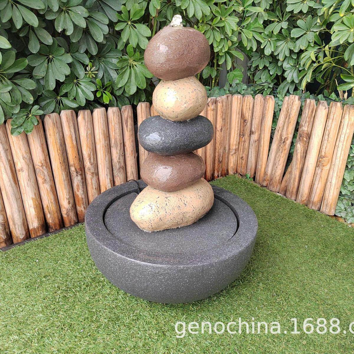 现代简约创意仿石头流水庭院阳台室内摆件装饰工艺品喷泉流水器-3